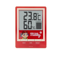 페코짱 온습도계 O-408, 레드, 1개