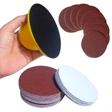 4인치 원형사포 80# 10장 180# 10장 320# 10장 총 30장 수동샌딩기 1개 포함