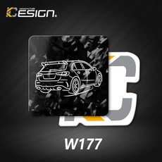 KESIGN W206-1 汽車香氛片，天然植物萃取，持久清新，適用於各種車型, 0.55g, 1個