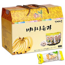 열매마을 바나나 유과 (개별포장) 부모님 선물 어버이날 한과 유치원 간식 단체 어르신, 1박스, 500g