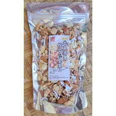 元氣滿滿綜合4堅果 (腰果 杏仁果 核桃 夏威夷豆) 無調味 夾鏈袋真空包裝 ~ 沖泡穀粉小舖, 1個, 300g 包裝