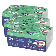 코디 나들이 키친타월 130매 3개