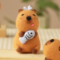 치프몰 양모펠트 DIY 패키지 세트, 1개, 492_물개 카피바라