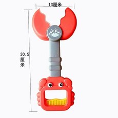 沙灘玩具 兒童沙灘夾 螃蟹夾, 1個, 螃蟹腳紅色