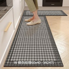 廚房地墊 40x120cm, 1個, W 襯衣紋理60x40