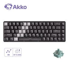 Akko 악코 MOD68 마그네틱 자석축 핫스왑 68키 유무선 8k 게이밍 키보드 래피드 트리거 ARGB RT0.005mm AstroAim/Astrlink 자석축, 그라디언트 하이브리드 블랙 투명(유선-알루미늄), AstroAim Magnetic Switch