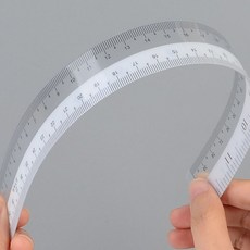 문구자 투명 플라스틱 직자 측정도구 학습 사무 문구 길이측정 자LmV, 1개, 15cm