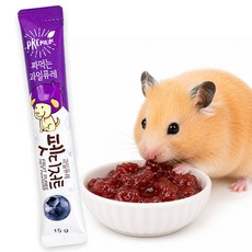 포켄스 과일퓨레 햄스터 간식 펫디저트 블루베리, 1개, 15g