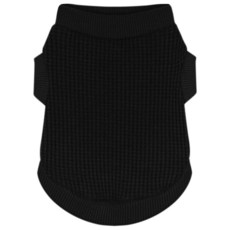 프리미엄 애완동물 옷: 베이지 탱크 탑 강아지 셔츠 - 장난스런 강아지를 위한 쉬운 디자인의 신축성 있는 의류 XX-라지 262681, 블랙, 1