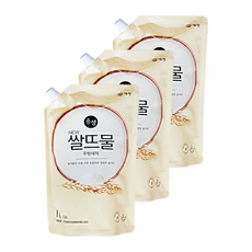 애경 순샘 뉴 쌀뜨물 주방세제 설거지, 1000ml, 3개