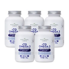 내추럴이믹스 알티지 오메가3 미니캡슐, 180정, 5개