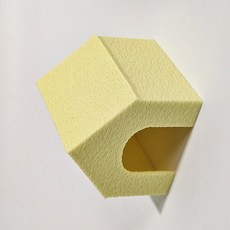 크레스티드 게코 3D프린터 하우스 은신처 M 아성체~준성체용, 1개, 옐로우M