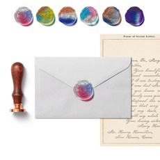 [모다라]부산 찰나의 순간 실링왁스 스탬프+비즈왁스 세트, 동백꽃