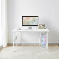 나인홈 베타 게이밍 책상 컴퓨터 본체수납 입식 데스크 학생 테이블, 화이트