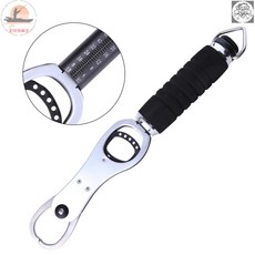 【釣魚名人】鋁合金控魚器帶秤 330mm 35mm 夾口寬度, 銀色, 1個