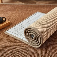 다다미 카펫 다다미 원색 여름카페트 전통 다도 대자리 접이식 왕골, 150x200cm, 내추럴 내로우 1.5cm