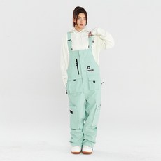 NANDN 스키 멜빵바지 남녀공용 방수 방풍 방한 아웃도어 스키복 하의