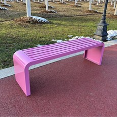 백화점 의자 라운지 병원 놀이 정류장 카페 운동장 실내 대기실 북유럽, 핑크 가로120 세로40 높이45cm