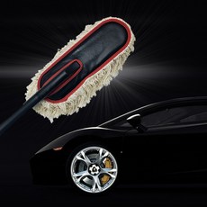 차량용 먼지떨이개 휴대형 극세사 헤드로 실내·시트·대시보드 간편청소·간편보관