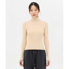 매장정품 탑텐 TOPTEN 여성) 소프트 립 터틀넥 스웨터_MSE4EU2901 MSE4EU2901 133107