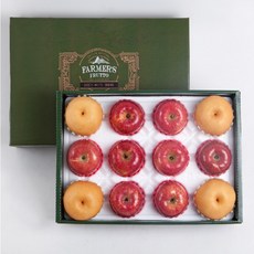 [명품] 저탄소 gap인증 사과 배 혼합세트2호 4.3kg(8+4입)/부직포가방포함, 1개