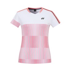 YONEX 221TS024F女款羽毛球短袖T恤粉色