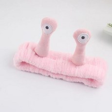 창의적인 봉제 달팽이 코랄 플리스 워시 페이스 보우 헤어밴드 여성용 머리띠 터번 헤어 액세서리 신제품, 4) P