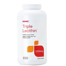 [정품 미국 직배송] GNC 트리플 레시틴 180정 1200mg (소프트젤) GNC Triple Lecithin 1200mg, 0.9lb, 1병