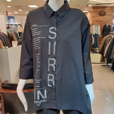 트리아나 소고 세이브존01 영문 프린팅 루즈핏 셔츠 AJ3BA01-2