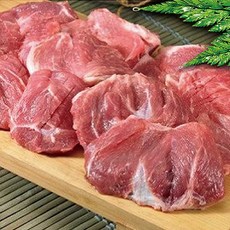 국내산 돼지 뒷고기 구이용 눈살 관자살 특수부위 찐고소 쫄깃쫄깃 캠핑고기 숯불구이, 3개, 500g