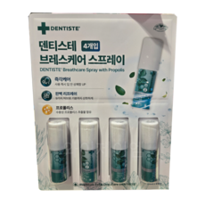 덴티스테 브레스 케어 스프레이, 15ml, 4개