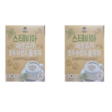 맥널티커피 스테비아 제로슈가 호두 아몬드 율무차, 2개, 30개입, 15g