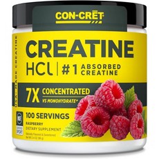 크레아틴 헬스 HCl 파우더 | 인지 에너지 이나 없음 미국산 NSF 인증 파인애플(64인분), Raspberry, 64 Servings (Pack of 1), 1개, 61.4g
