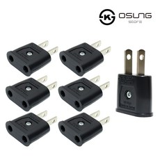 오성 국산 110v 돼지코 변환 어댑터 일자 플러그 해외 일본 미국 대만 괌 베트남 여행, 7개, 오성 변환어댑터110v