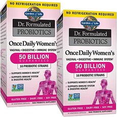 Garden of Life Dr. Formulateds 女性每日一次500億益生菌素食膠囊, 30錠, 2個