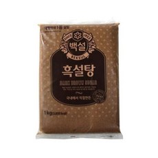 [RGO2727P]씨제이 흑설탕 1KG 백설설탕 식품 식자재, 1개