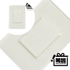 우유투입구막음장치 부속 철문 구멍 인테리어 아파트 우유 도어부속품 사각형 똑템, 1개, 연회색