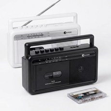 아남A20 카세트플레이어 AM FM 라디오 MP3 USB 메모리, 흑색