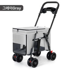 강아지 고양이 유모차 접이식 분리가능 바구니 통기성