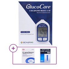 녹십자 G400 글루코케어 혈당측정기 혈당계 단품(시험지별도구매)+알콜솜100매+채혈침100개, 1개