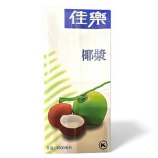 KARA 佳樂椰漿，濃郁椰奶香氣，適用於各式料理、甜點及飲品，增添食材豐富層次, 1個, 1000ml, 1L