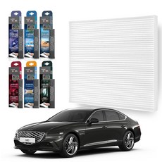 현대모비스 G80 에어컨 필터 방향제세트, G80 RG3 20년-, 12번 필터+포레스트