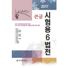 큰글시험용 6법전(2017), 법률출판사, 편집부