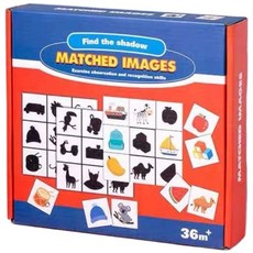 木質蒙特梭利影子配對邏輯訓練教具/桌遊, 多色, 1