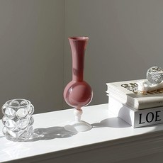 플라밍고 오팔린 화병 빈티지 유리