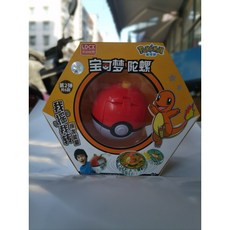 【超繪玩】現貨 寶可夢魔幻陀螺玩具兒童男孩皮卡丘小火龍新款戰鬥旋轉戰陀精靈球, PKM0103第2彈小火龍款, 1個