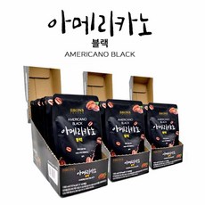브론스커피 아메리카노 블랙 30봉 아메리카노파우치 블랙커피, 190ml, 30개