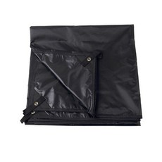 143側擋風牆擋風天幕布，黑膠防曬防水，戶外拓展地席天幕邊布，台灣熱銷推薦, 1個, 擋風布4.4*1.5m黑膠黑色