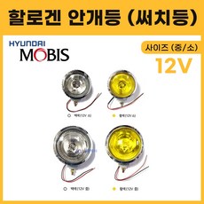 안개등 써치등 할로겐 12V 중기차 화물차 중 소 작업등 백색 황색 현대모비스 순정부품, 12V 소 백색, 1개, H3
