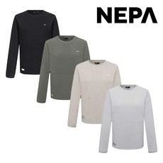 네파 여성 우븐 긴소매 크루넥 티(7L65391)